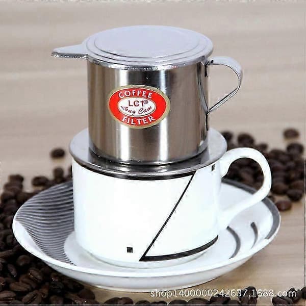 Vietnamesisk kaffedrypper: Filter i rustfrit stål til perfekt brygget kaffe