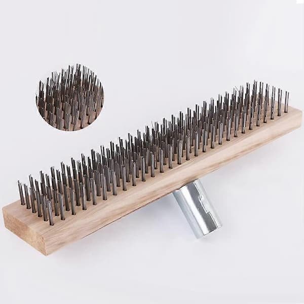 Metal kost 30 cm stål, metalkost (uden træskaft)