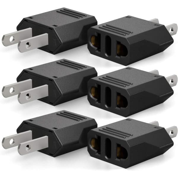 8-PAK Rejseadapter EU til USA (8-PAK) (8-PACK)