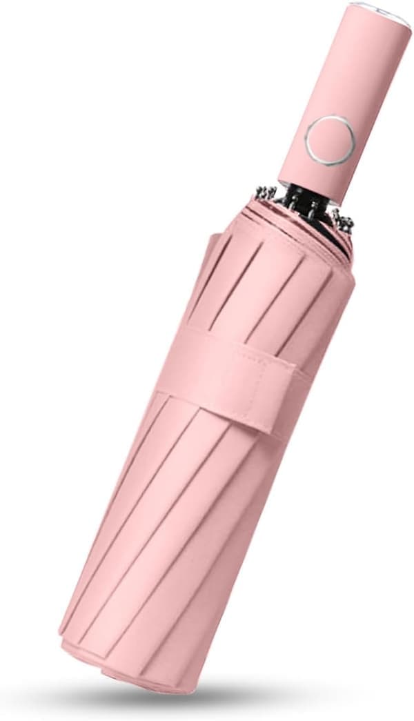 Reseparaply - Vindtätt, starkt och kompakt paraply för vind och regn Rosa Normal Pink Regular