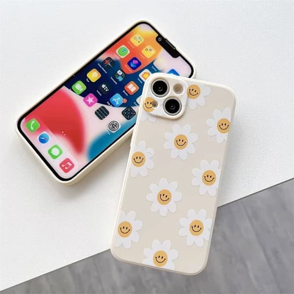 Solrosleende Sött blommigt telefonfodral för Apple iPhone 12 Smooth[CO]