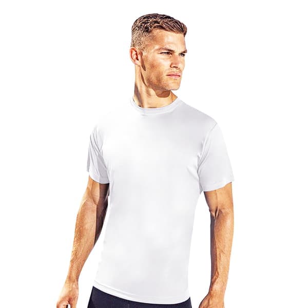 TriDri Performance Resirkulert T-skjorte for menn, hvit, M Hvit M White M
