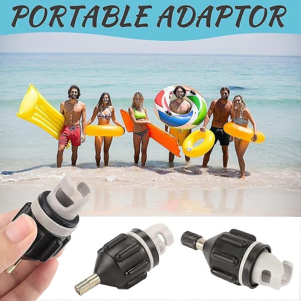 SUP Pumpeadapter, Universal Elektrisk Luftpumpe Standard Gummibåds-Inflatoradapter