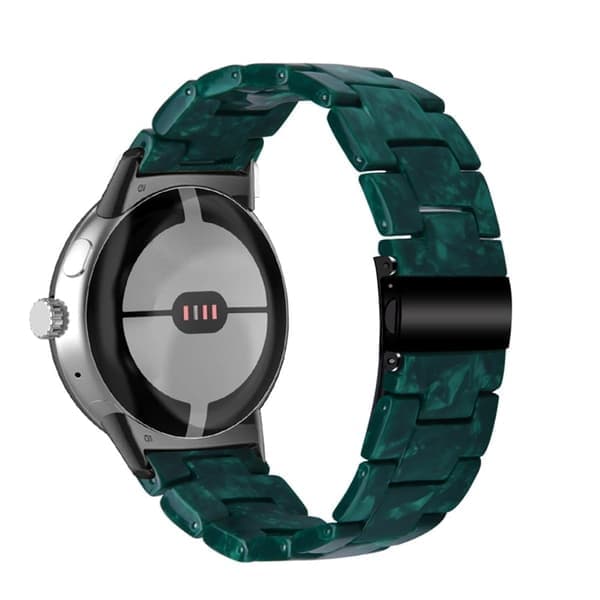 Urrem i harpiksstil til Google Pixel Watch - Sortgrøn Grøn