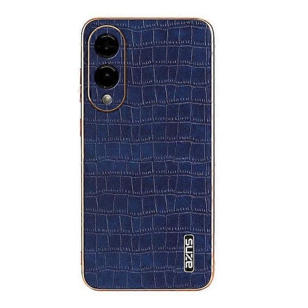 PU + TPU Mobilskal för Samsung Galaxy S25 Edge, Galvaniserad Krokodiltextur