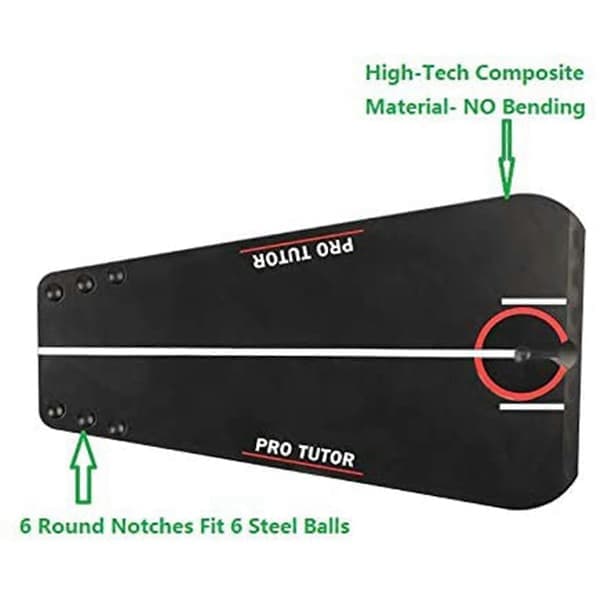 Golf Putting Tutor med gratis etui med glidelås, Golf Putting Trainer/Hjelpemiddel