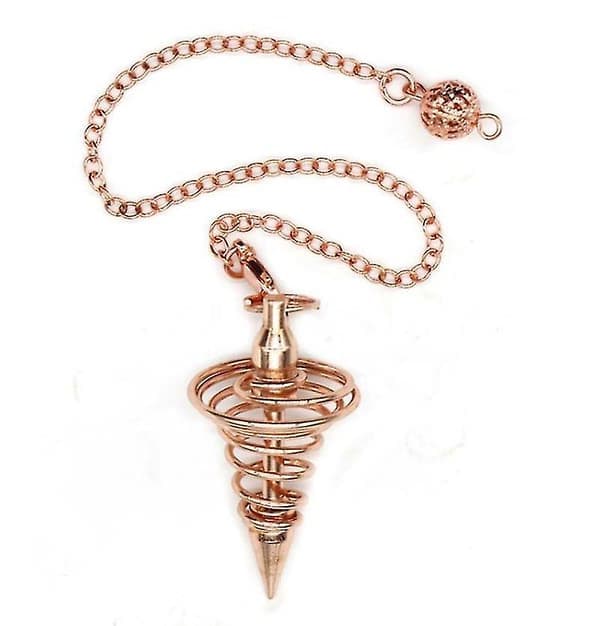 Kobberbelagt Vortex Point Spådomspendel for Spådom og Healing