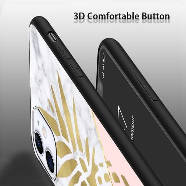 2 stk Marmor Ananas iPhone 15 Pro Deksel, Gutter og Jenter Apple iPhone 15 pro max deksel til iPhone 15 Plus 15 Pro 15 Pro Max Svart iPhone 15 iPhone 15