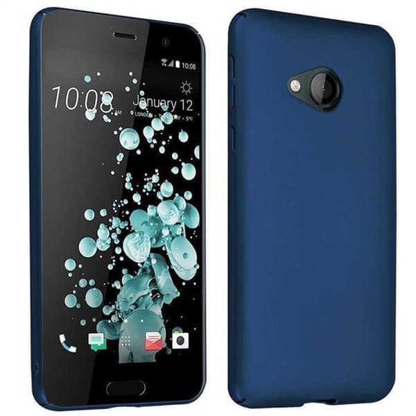 Hardt deksel til HTC U PLAY i METALLISK BLÅ design med metallbeskyttelse og støtdempende funksjon Blå