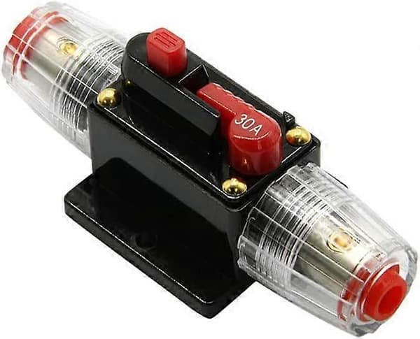 30A Nulstillelig Sikring Afbryder Bilbeskyttelse til Bil Audio System Beskyttelse 12V-24V DC