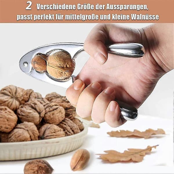 Nötknäppare Nötverktyg, 2 st Acsergery Crackers Valnötspliertång, multifunktionell hummerknäckare present