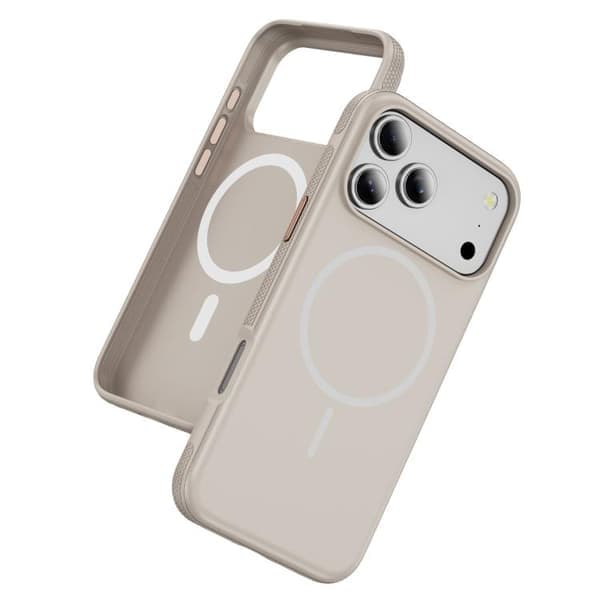 iPhone 17 Pro Magsafe Imitasjon Original PC Hybrid TPU Deksel Beige Grå Beige Grå