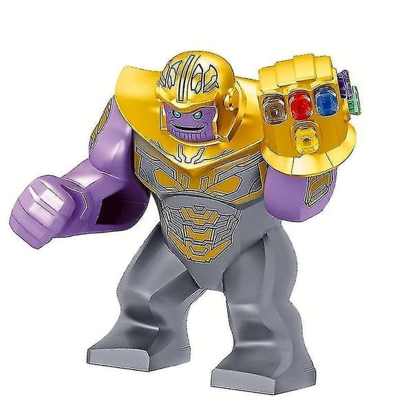 Superhelte byggeklodslegetøj, samlet byggeklodsfigurmodel legetøj_AF Thanos-350852