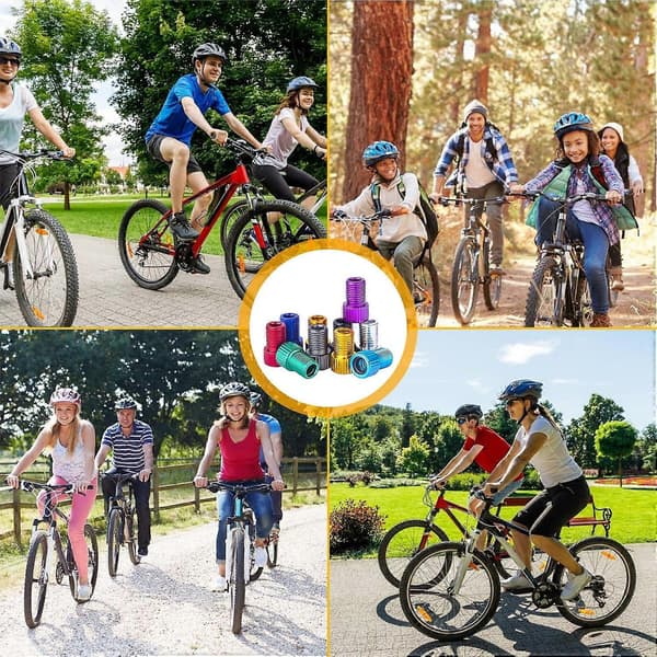 Ventiladapter, konvertera Presta till Schrader-adapter för cykel, pumpa däck med standardpump eller luftkompressor (10 st)