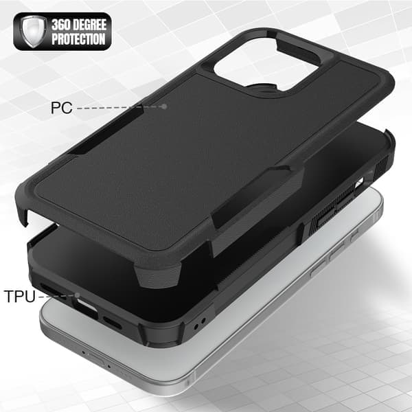 Etui til iPhone 15 Pro Max Pluss Kraftig Hard Bakside Robust Støtsikker Beskyttelse iPhone15Plus iPhone15Plus