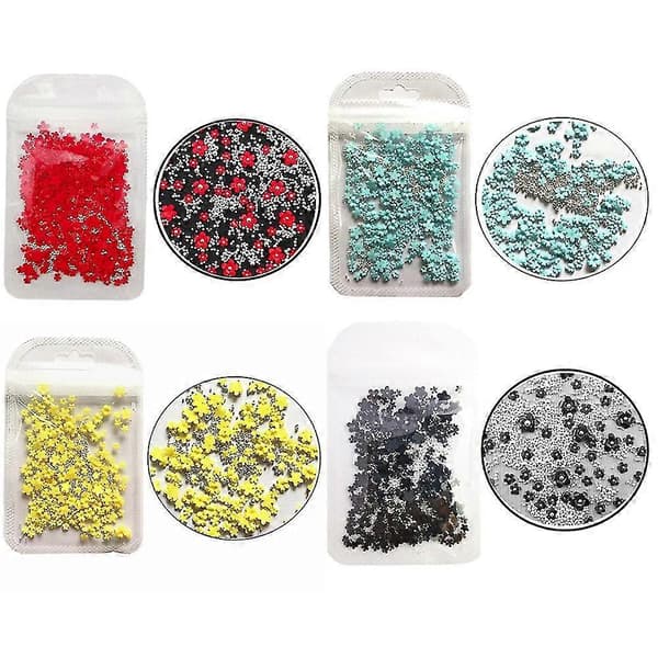 3D Blomster Neglepynt Rhinestone For Negledekorasjoner