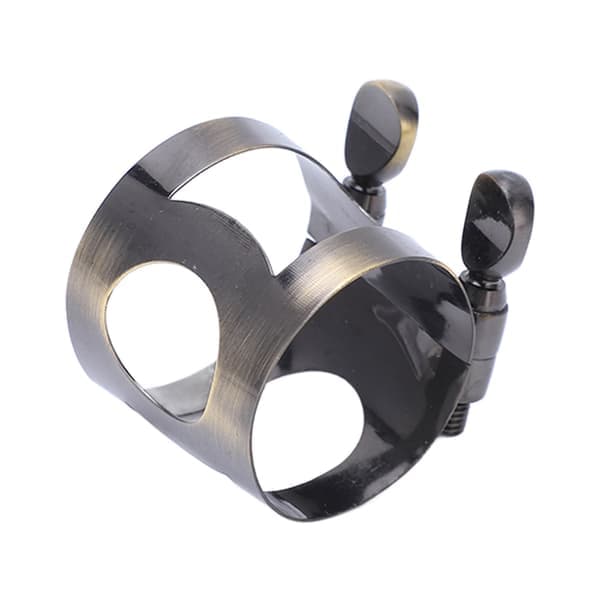 Saksofonligatur Munnstykke Brakett Saksofon Metallklips Musikkinstrument Tilbehør Tenor Antikk Bronse
