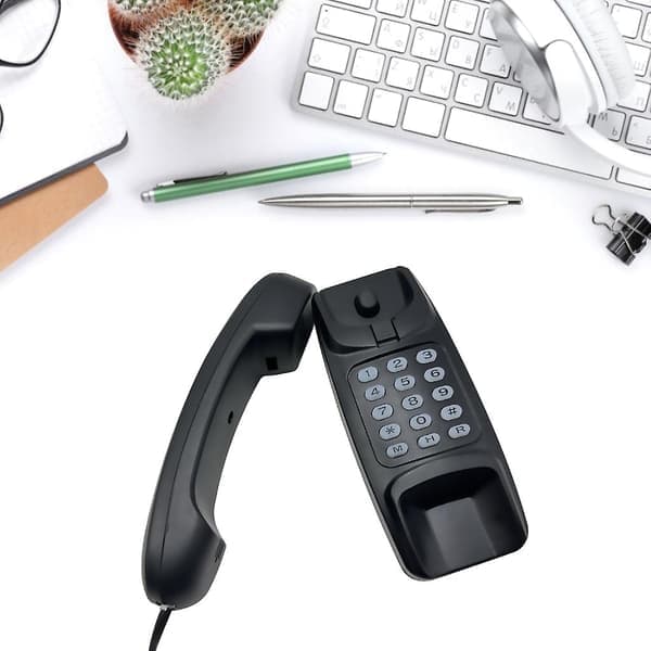 Trådbundna telefoner, fasta telefoner, hemtelefoner, väggmonterade telefoner
