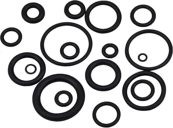 225 STK 18 Størrelser Sort O-rings Sortimentssæt, 3mm-22mm Nitrilgummi O-ringsæt Metrisk