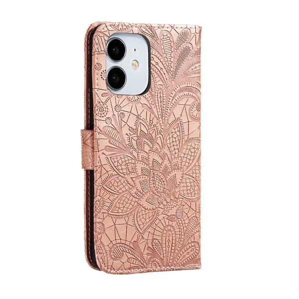 Blondeblomst Læderetui til iPhone 12 mini, til iPhone 12 mini