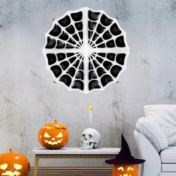 Spiders Web Harpiksform Halloween Stereo Silikoneforme Epoxy Støbeform til Væghængende Montering Indretning DIY Håndværk