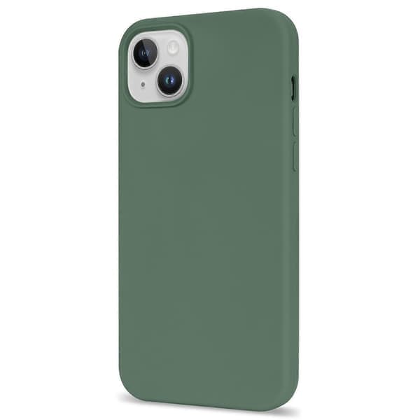 För iPhone 14 Solid Silikonskal Mjukt Fiberfoder Anti-Rep Stötsäkert Baksidesskydd Flerfärgad Stil D Style D