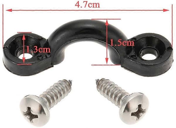 10 nylon bungee däcköglor för att fästa öglebandet 20 skruvar, lämpliga för båt kajak däckriggningssatser