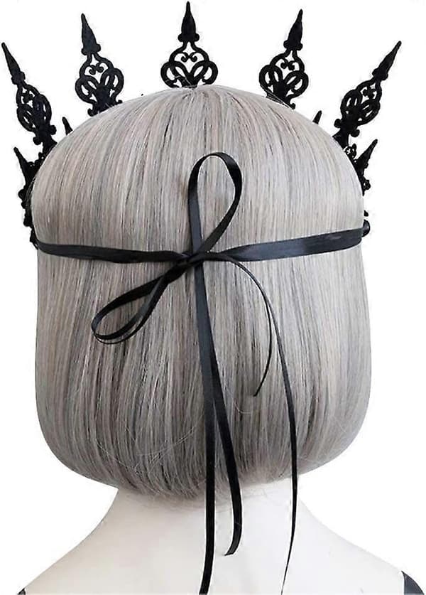 Halloween Masquerade Cosplay Heksehovedbånd Guirlande (sort) 1 Styk