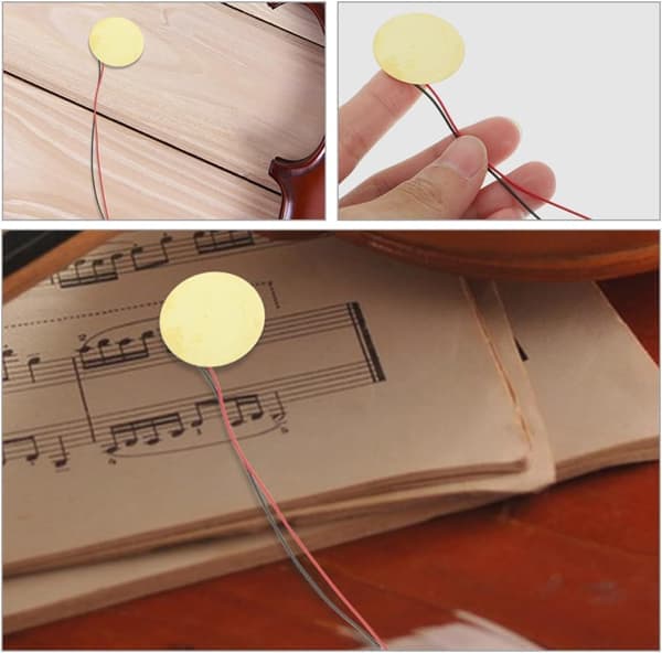 40 stk. Piezo Trigger Buzzer-skiver for tilbehør til akustiske instrumenter