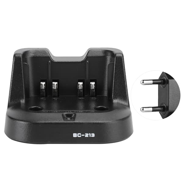 Batterilader BC213 for ICOM Radio ICV88 ICF1000 ICF2000 EU US Plug 100-240V (EU-plugg)