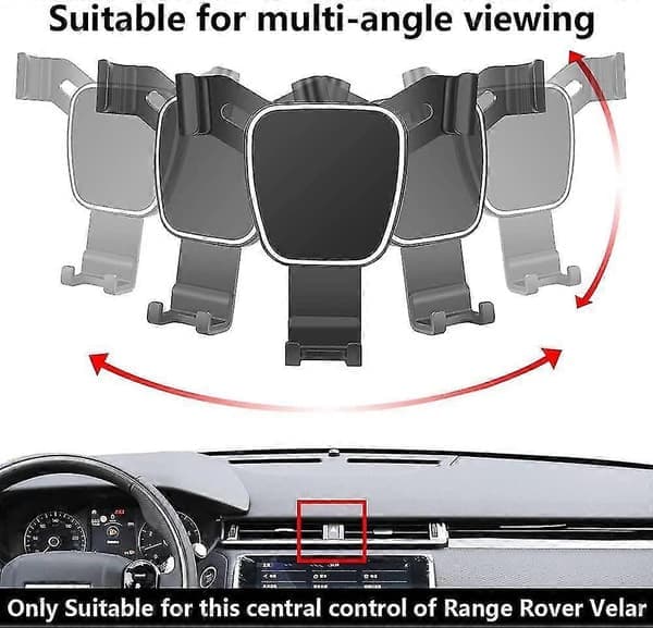 Mobiltelefonholder til 2018-2020 Land Rover Range Rover Velar SUV Biltilbehør Navigationsmontering Interiør Mobiltelefonmontering