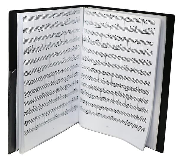 Musikmappe A4 Størrelse Node Mappe Papirdokument Musiktema 40 Lommer Opbevaringsmappe