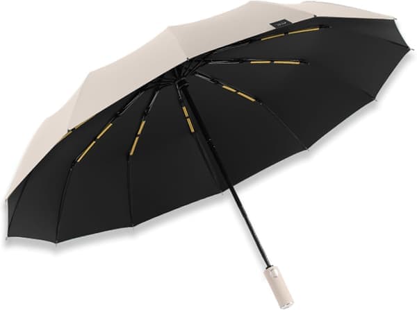 Resväska - Vindtätt, starkt och kompakt paraply för vind och regn Beige Regular Beige Regular
