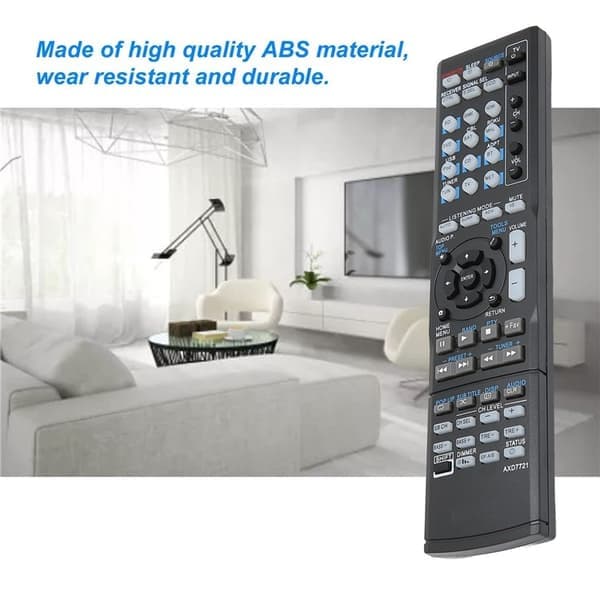 Fjernkontrollerstatning for AXD7721 for Pioneer AV-mottaker stereosystem svart
