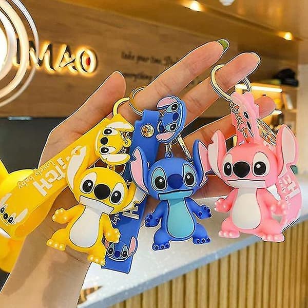 1 kpl avaimenperä Stitchangel Tiki Stitch Stitch -toimintahahmo taskuavaimenperä