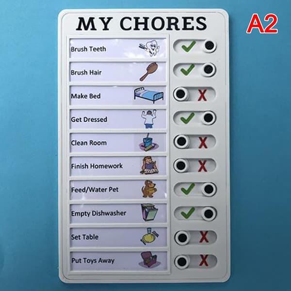 Flerfunktionsväggmonterade checklisttavlor justerbara My A2 A2