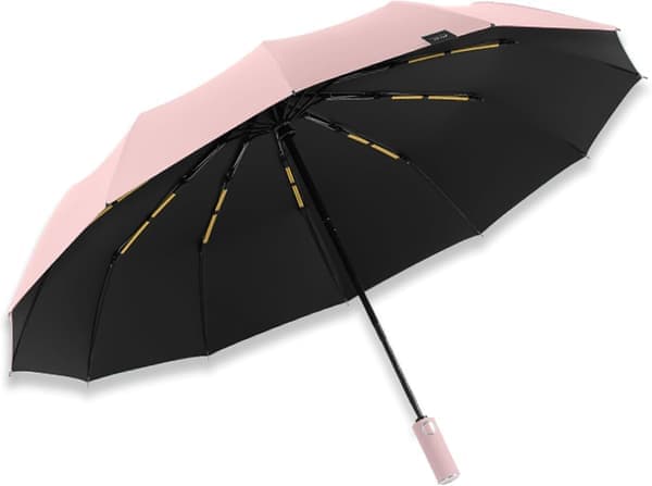 Reseparaply - Vindtätt, starkt och kompakt paraply för vind och regn Rosa Normal Pink Regular