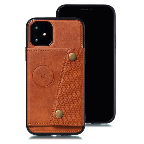 iPhone 11 - Robust støtsikkert deksel med kortholder Svart Svart