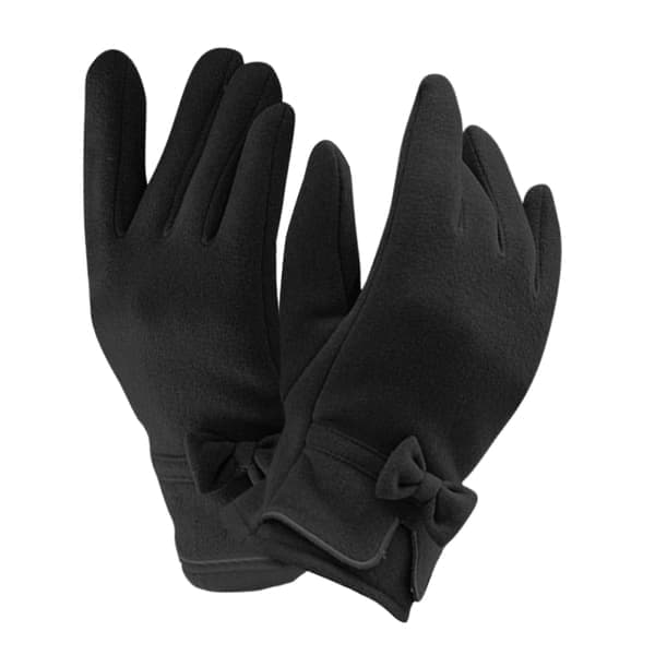 Dame Vinterhandsker Mode Touchscreen Varme Forede Dame Koldvejrshandsker Julegaver, Sort