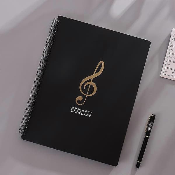 30 Lommer A4 Nodeopbevaringsmappe til Musikere, Indeksmapper Lavet af Plast