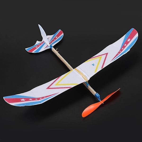 4x Elastisk Gummibåndsdrevet DIY Skumflymodel Sæt Fly Pædagogisk Legetøj
