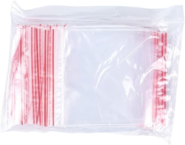 Zip-påse 5 x 7 cm / 100 stycken (1 förpackning) / Transparent / Zip-påse set / Zip-påse / Plastpåse / Tillverkad av solid LDPE-film
