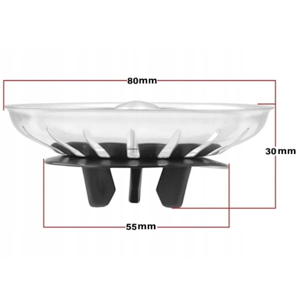 Plugg för IKEA Kök Atlant / Domsjö / Sil för diskho - Korgventil 1-pack 1-Pack