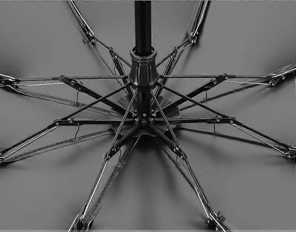 8 spiler, liten og lett parasoll, paraply, UV-beskyttelse, grønn 96 cm i diameter