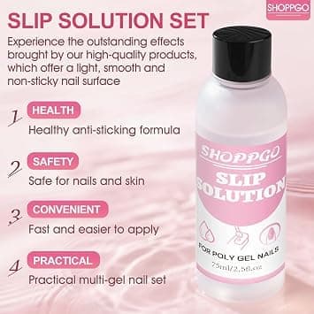 Poly Gel Slip Solution Kit - 150ml Slip Solution for Extension Poly Gel