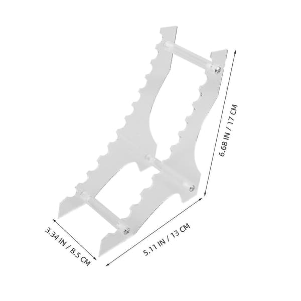 Penholder Akryl Organizer til Skrivebordsbrug 2 stk. Gennemsigtig Papirvarer Opbevaring