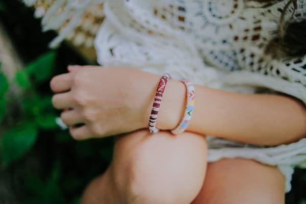 Boho Surferarmbånd for menn og kvinner - Fest- og strandtilbehør - Håndlaget - Vanntett og justerbart