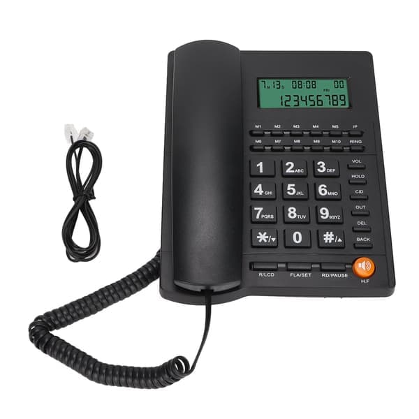 Telefon med ledning Håndfri bordtelefon Fastnettelefon til hjemmekontor Hotel