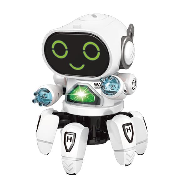 Dansande Robot Elektrisk Husdjur Musikaliska Lysande Leksaker 6 Klor Bläckfisk Rob
