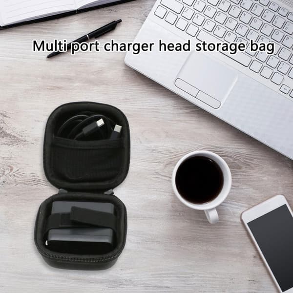 EVA Hard Case Utendørs Reiseveske for 130W USB C Lader